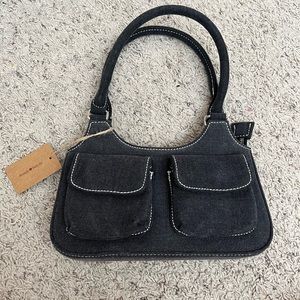 Brandy Melville Black Cotton Purse